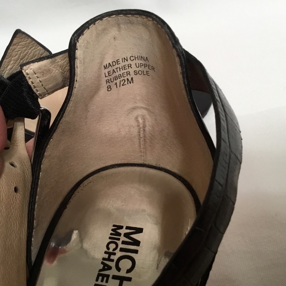 Michael Kors Ankle Strap Heels w/ Silver Accents - Picture 5 of 8